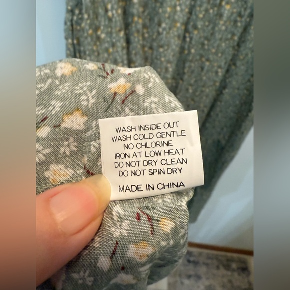 NWOT Nemidor Floral Maxi Dress in Mint Green - Size 22 - Picture 13 of 13